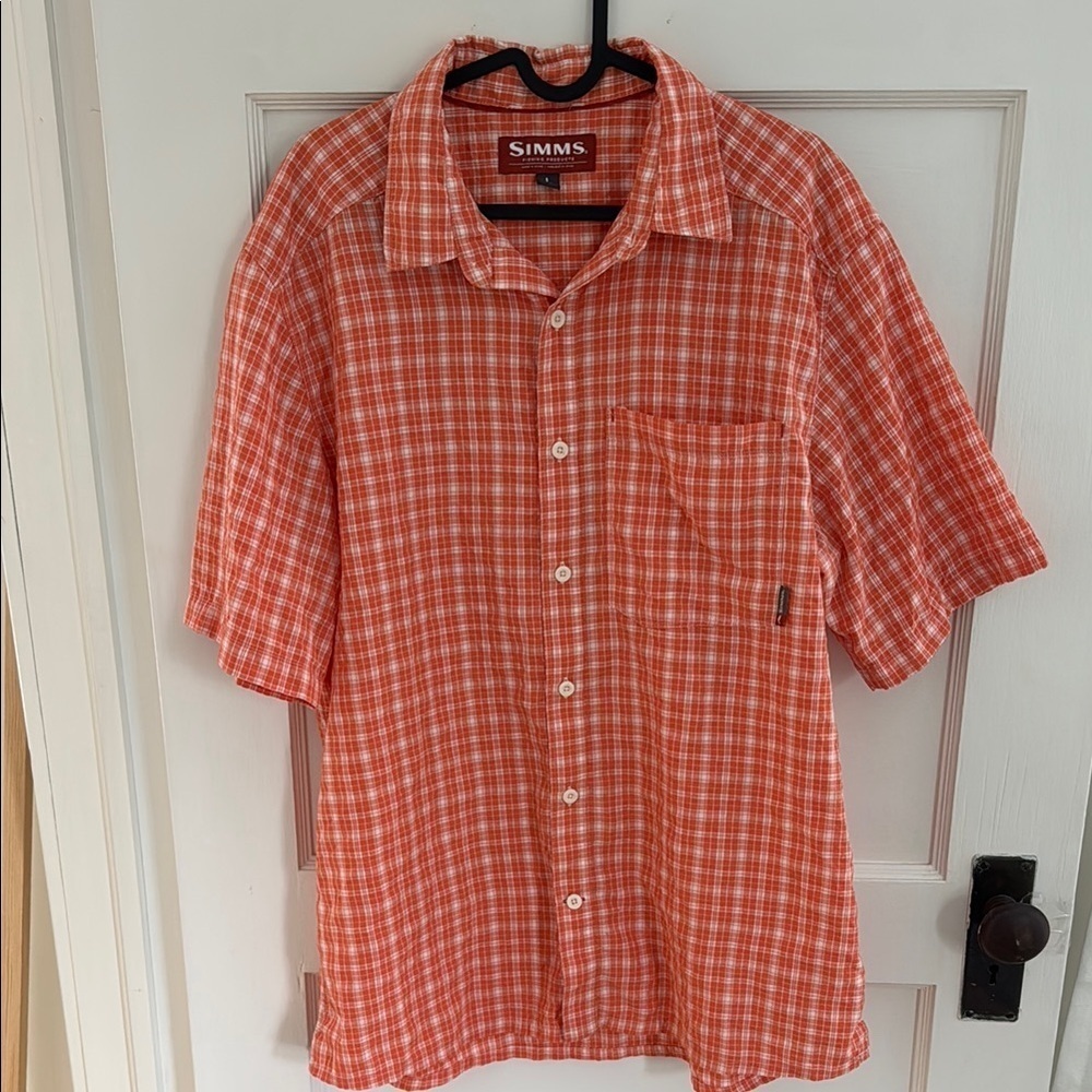 Simms button down fishing shirt